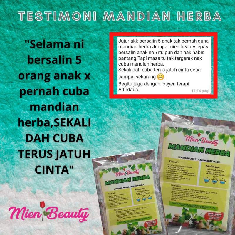 Mandian Herba Mien Beauty Sesuai lepas Bersalin Membuang Angin - TikTok ...