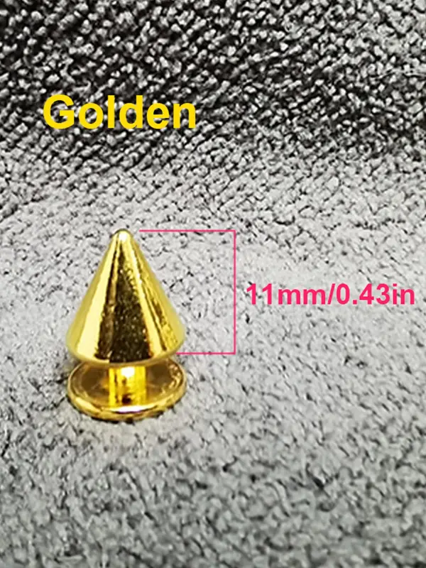 Comfort Fashionable Punk Style Chain & Studded Design Shoes Charm, Punk 2024 Trendy Diy Shoes Decoration for Sandals and Clogs 7