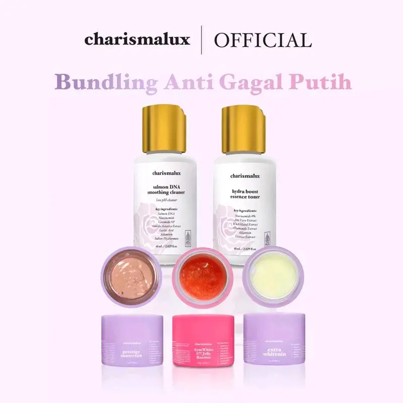 PAKET WHITENING CHARISMALUX skincare wajah 2