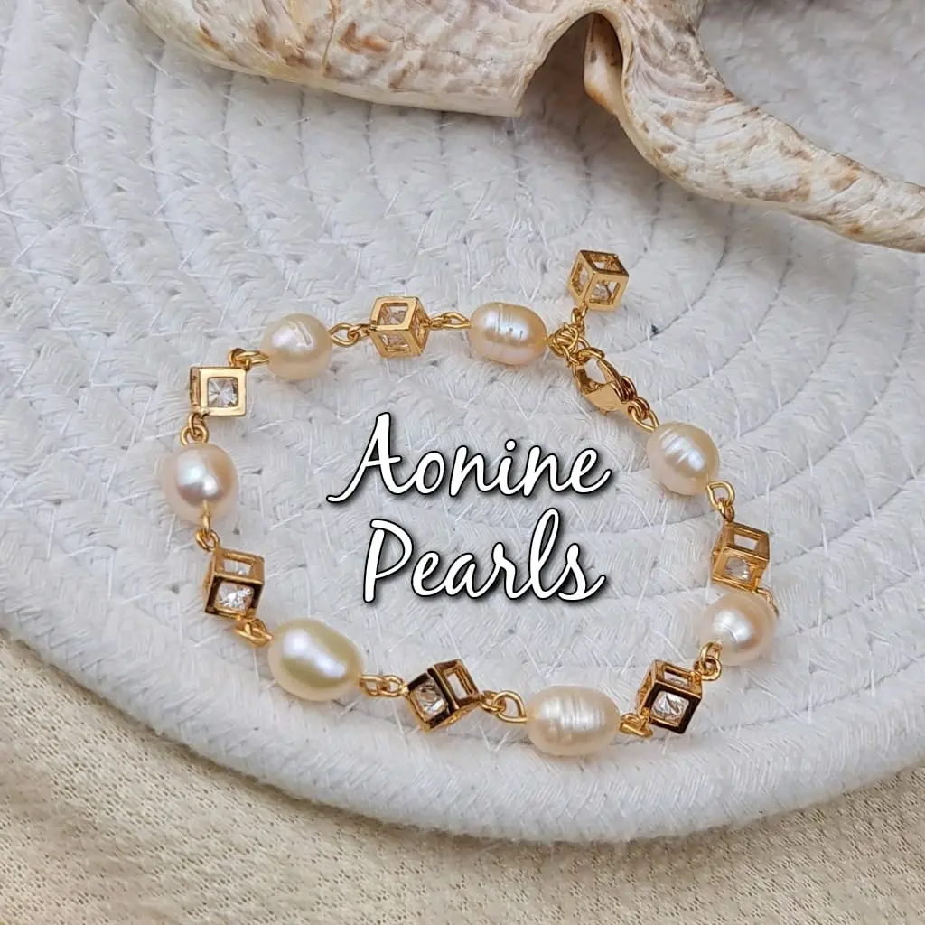 Gelang Swarovsky Mutiara Tawar