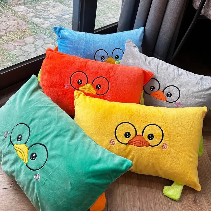 gối con vịt cute hột me Mềm Cotton 6