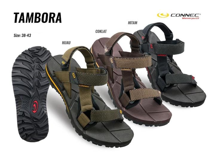 Gambar CONNEC TAMBORA Sepatu Sendal Gunung Pria Sandal Hiking Pantai Cowok dari Reiko Store Kota Administrasi Jakarta Barat Tokopedia