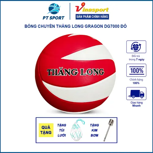 Bóng Chuyền Thăng Long Dragon | DG7050 Da PU  Nhật Đánh Êm Tay, Đạt Tiêu Chuẩn Thi Đấu [Tặng túi lưới + kim bơm] Nam Sport
