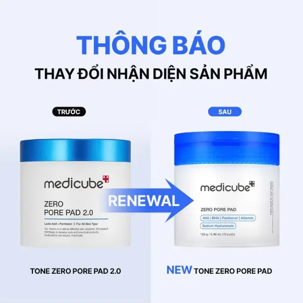 Toner miếng không lỗ chân lông MEDICUBE ZERO PORE PAD 2.0 2