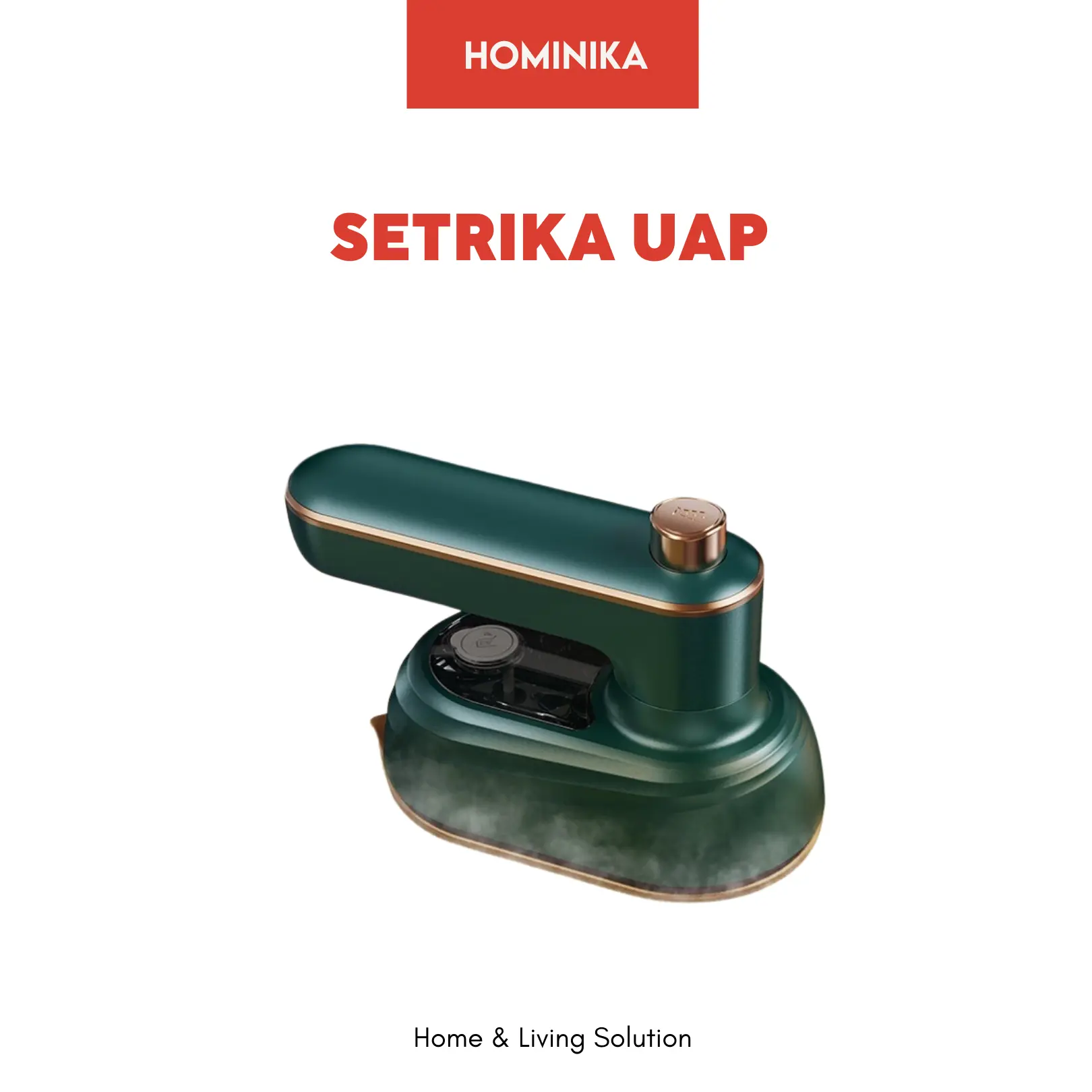 Setrika Uap Listrik Portable Tangki Air 50ml HMN01 Strika Uap Low 38 Watt Aluminum Peralatan