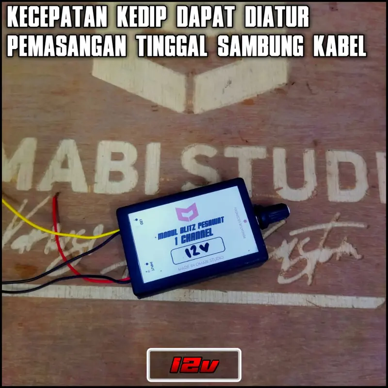 MODUL BLITZ PESAWAT 1 CHANNEL 12VOLT BISA DI ATUR KECEPATAN 0