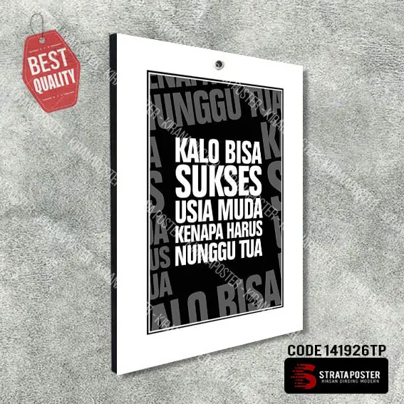 Hiasan dinding Poster kata motivasi Dekorasi ruangan Wall decor Paper 4