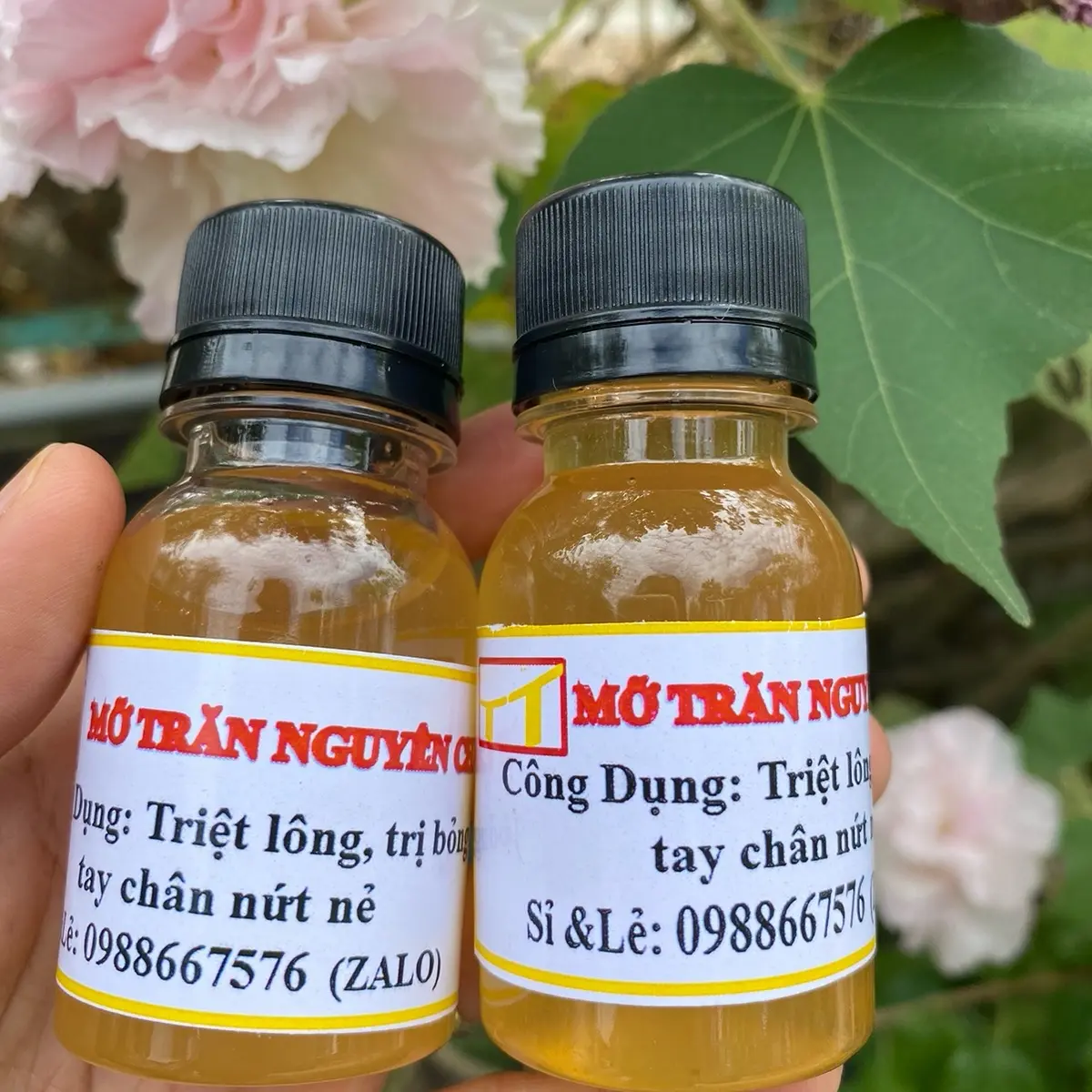 Mỡ trăn nguyên chất giảm bỏng và nứt nẻ- combo 2 hủ 50ml