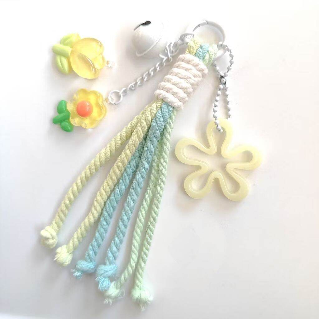 [ TokoAzkia33 ] Best selLer!! Keychain Charm GANTUNGAN TAS / GANTUNGAN KUNCI CLAY BUNGA TANGKAI