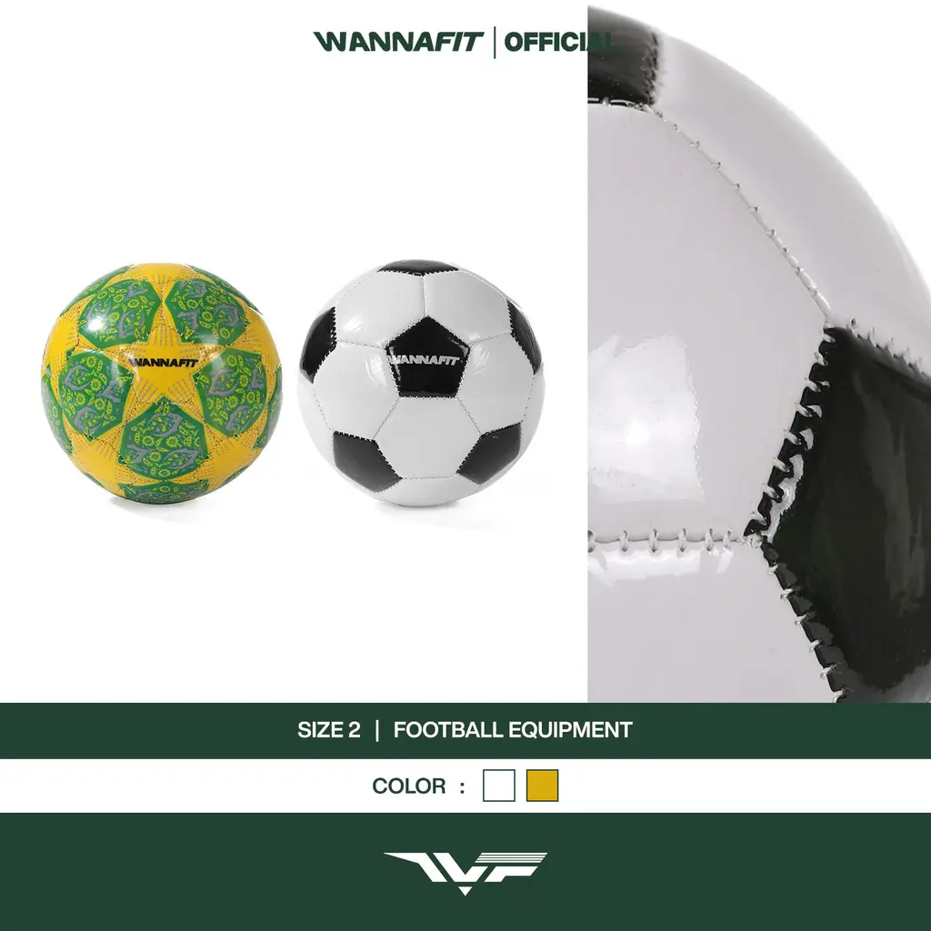 WANNAFIT Bola Sepak Ukuran 2 | Kids Soccer Football Size 2 | Peralatan Bola
