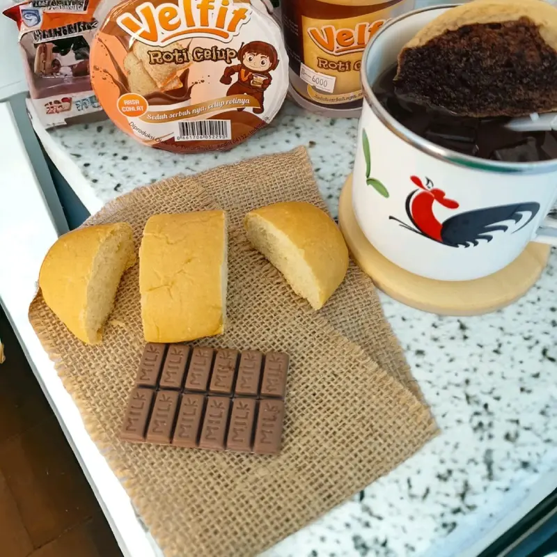 BestSeller 13Pcs VELFIT ROTI CELUP rasa Susu Cokelat untuk Sarapan Sehat 2