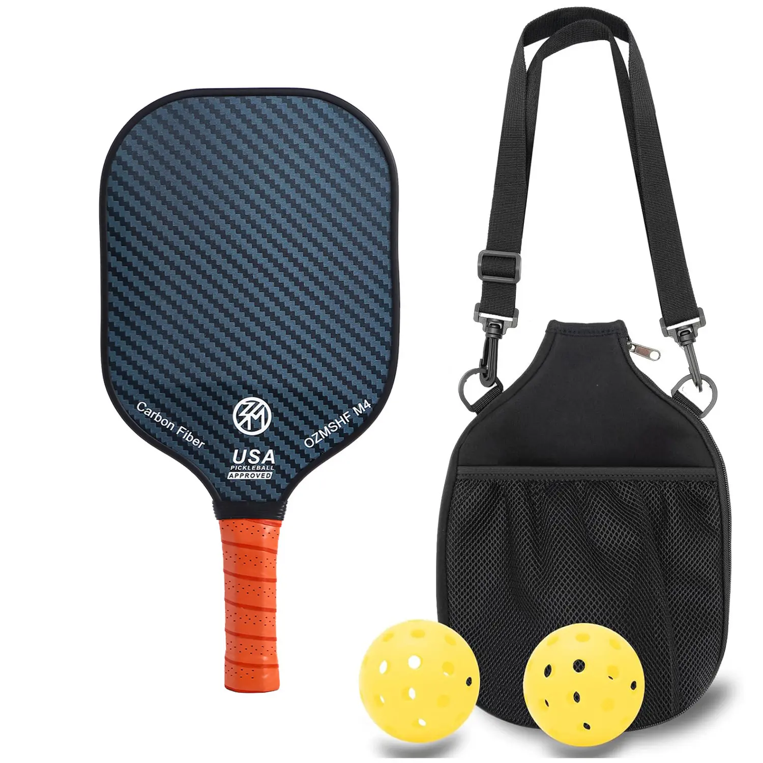 Carbon Fiber Pickleball Paddle PP Honeycomb Pickleball Rackets Pickle ...