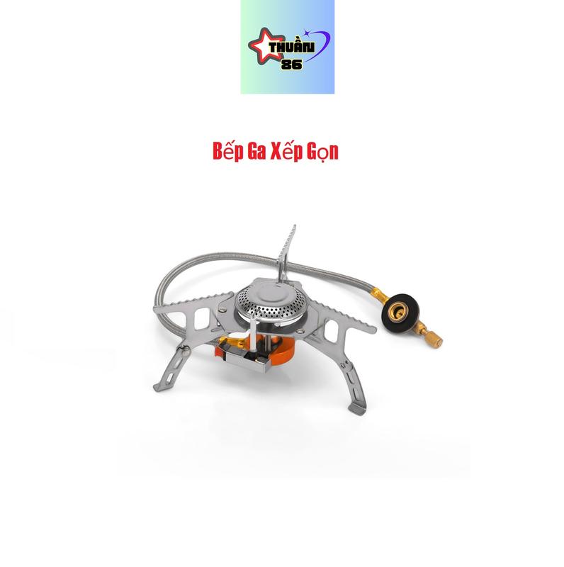 Bếp Gas Mini Gấp Gọn Cắm Trại Dã Ngoại Leo Núi Tiện Dụng - Dùng Được Dho Bình Gas Mini TCP Camping