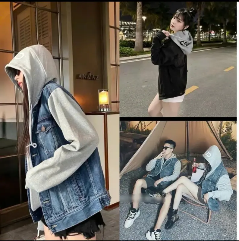 ÁO ĐÔI BÒ MŨ NỈ NAM NỮ , PHỐI TAY MŨ NỈ 2 LỚP DÀY DẶN TRẺ TRUNG Hoodie 7