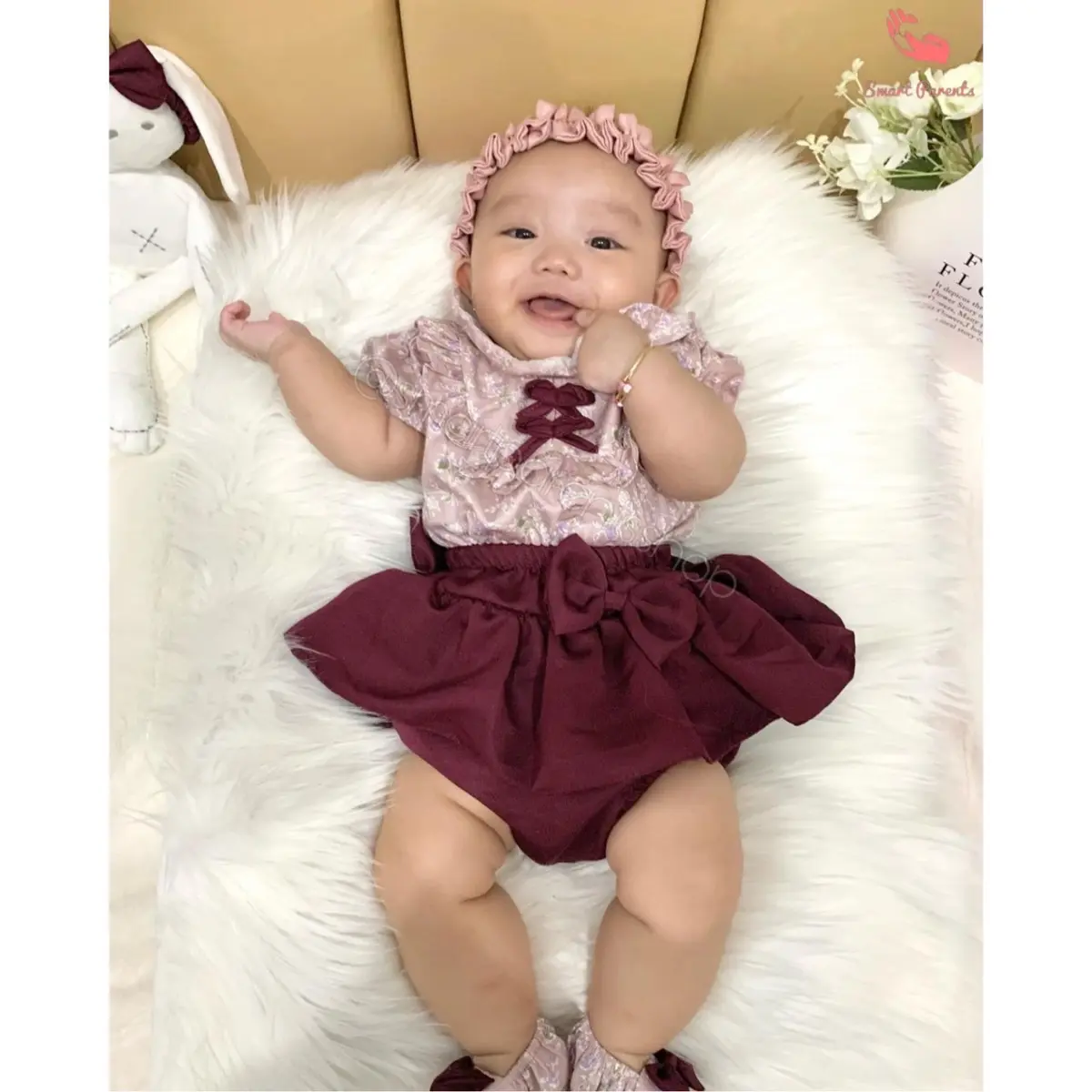 Setelan Baju Rok Celana Anak Bayi Perempuan Usia 0 12 Bulan Lucu Pakaian Fashion Baby Girl Newborn Pergi Jalan Mall Kado Lahiran GIVA SET