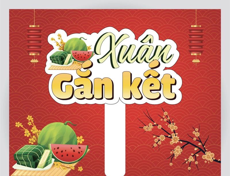 Product Introduction of Hashtag Năm mới 2025 - Biển bảng chụp ảnh tết , hashtag tết, hashtag tất niên 11