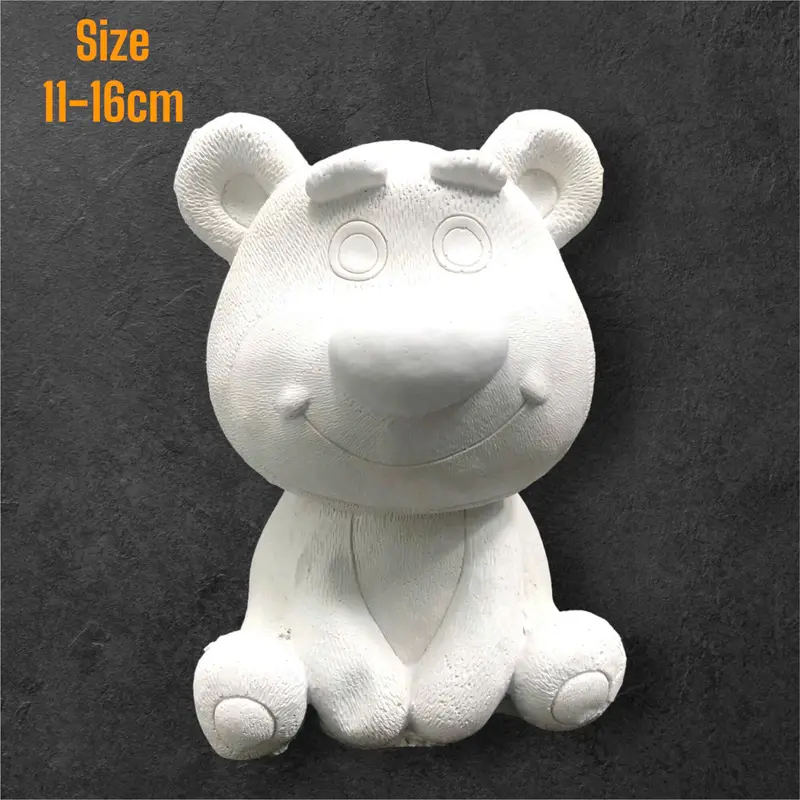 Tượng gấu size lớn cho bé tặng kèm màu và cọ tô màu 1