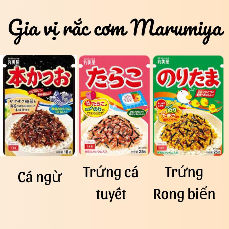 Rắc cơm MARUMIYA Nhật Bản nhiều hương vị giúp bé ăn ngon - Sakuko 3