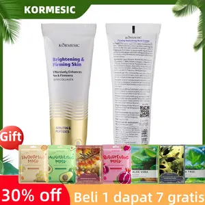 [Manfaat toko baru Beli 1 gratis 7][BPOM] KORMESIC Krim Leher Pengencang Dan Pemutih 60g Neck Cream Lifting Firming Whitening Menghilangkan Kerutan Leher Pencerah Kulit Leher Gelap Perawatan Leher Krim Anti Aging Untuk Leher Kendor Dan Hitam