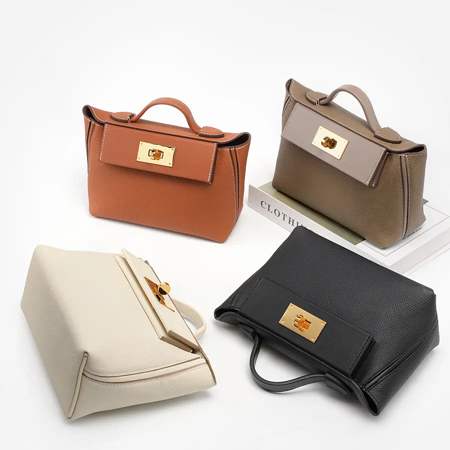 Women's Bag New Cali Bag Mini First Layer Cowhide Dumpling Bag Wings Style Bag Portable One Shoulder Crossbody Bag hammock  mini mini  shoulder