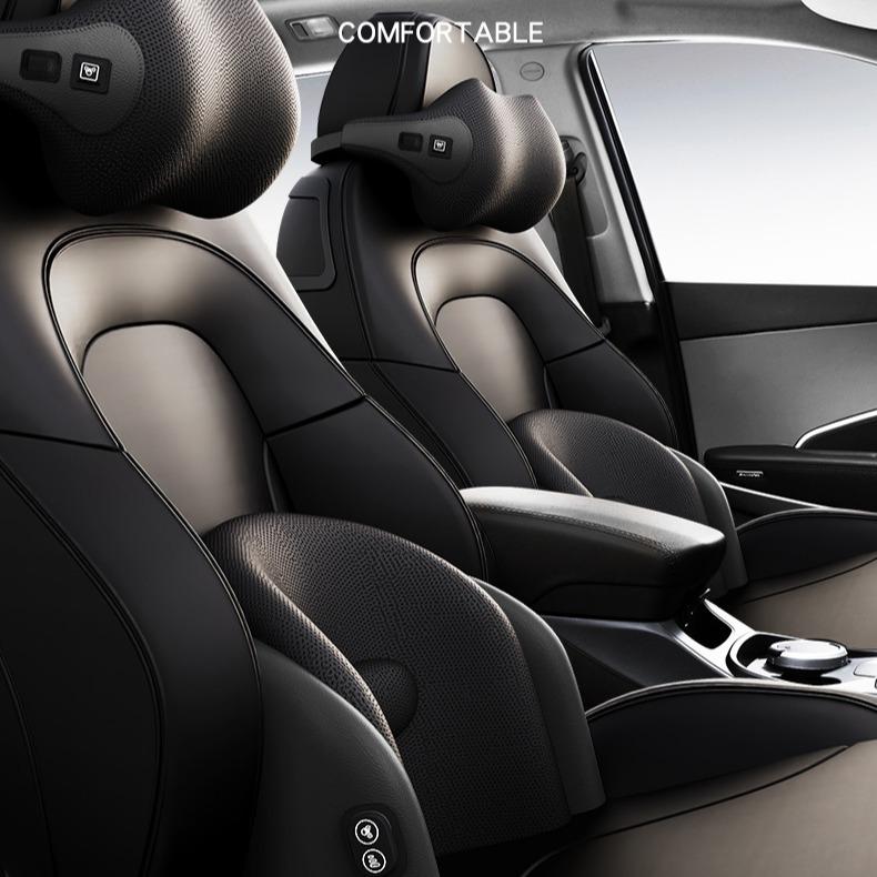 Bộ Gối Tựa Đầu và Tựa Lưng Cao Cấp dành cho xe hơi- Bộ gối đầu, tựa cổ tựa lưng ô tô có massage Nội Thất ô tô