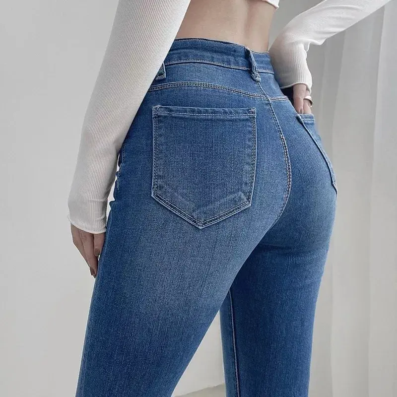 Quần Jeans Nữ Co Giãn Tốt Tôn Dáng - Quần Bò Nữ 03X XANH BỐ (Có Size Đại) - 150346 Pants 2