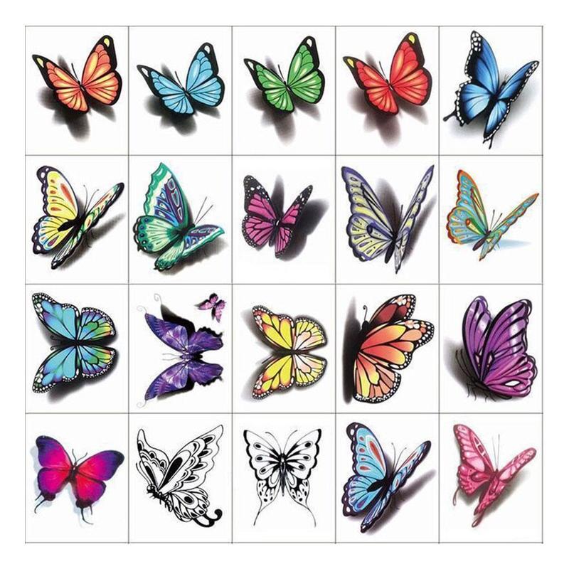 Product Introduction of 20/50pcs Waterproof Tattoo Sticker Sexy Simulation Flower Butterfly Ankle Clavicle RoseTattoo Sticker 40