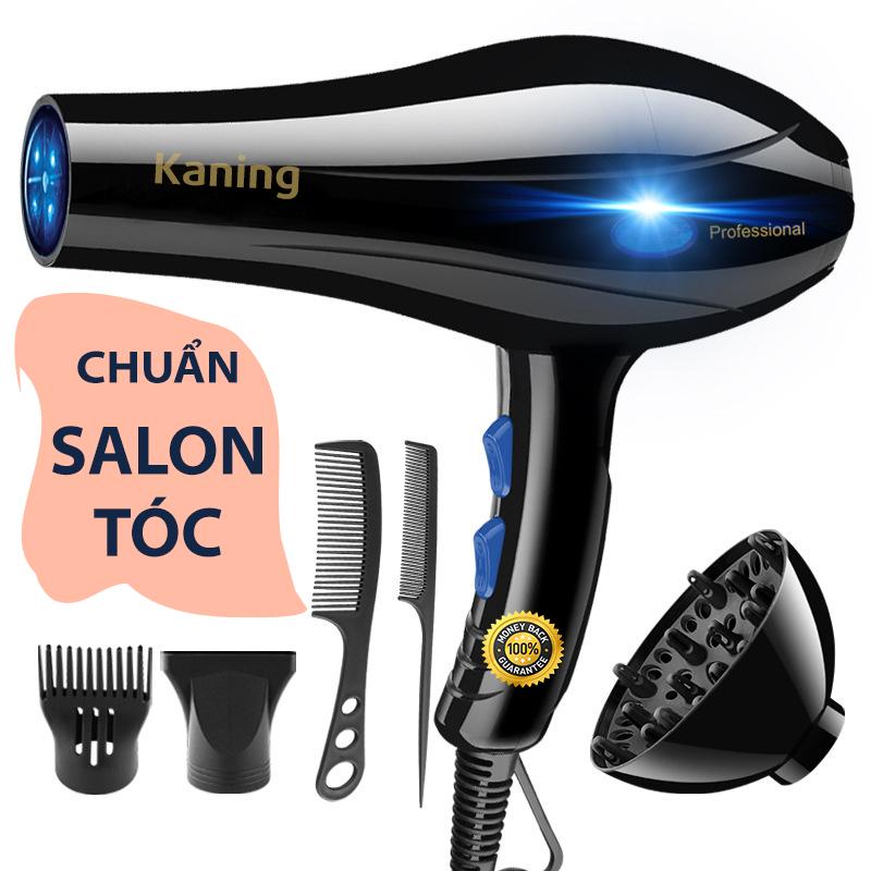 Máy sấy tóc Salon 2 chiều nóng lạnh 3 chế độ nhiệt gió mạnh chuẩn Salon tóc sấy chống khô xơ, hàng nhập khẩu chính hãng KANING bảo hành đổi mới toàn quốc nếu có lỗi