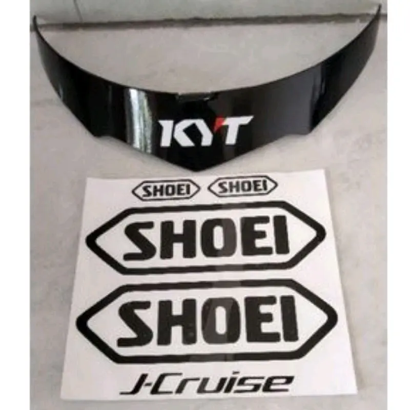 spoiler helm KYT KYOTO & DYR KYOTO, + stiker shoei free double tape nya 0