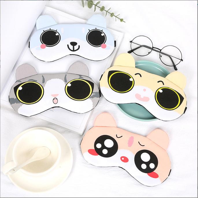 Bịt Mắt Che Mắt Ngủ Có Túi Gel Massage , Hình Thú cute