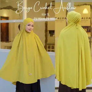 Jilbab Bergo Maryam Tali/Pad Crinkle Airflow Syari Jumbo 3L