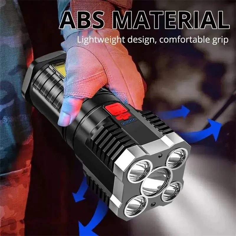 LED Flashlight Charging Strong Light Ultra Bright Outdoor Work Light Multifunctional Flashlight