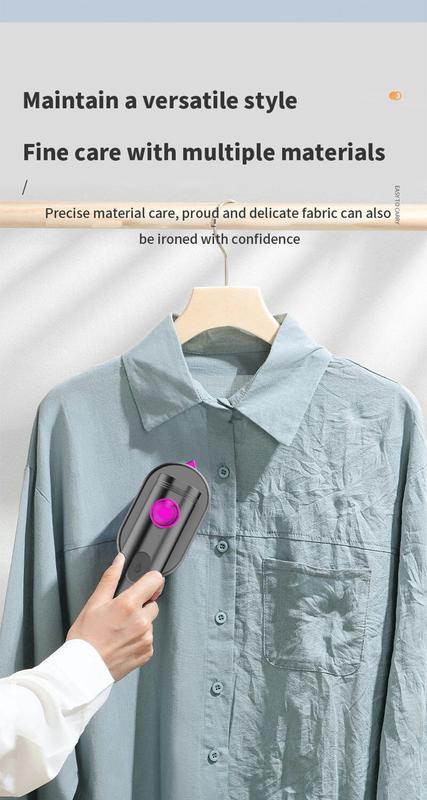 Product Introduction of Portable Mini Steam Iron For Clothes Foldable Handheld Electric Ironer Wet Dry Garment Steamer Ironing Machine Travel Home Appli 15