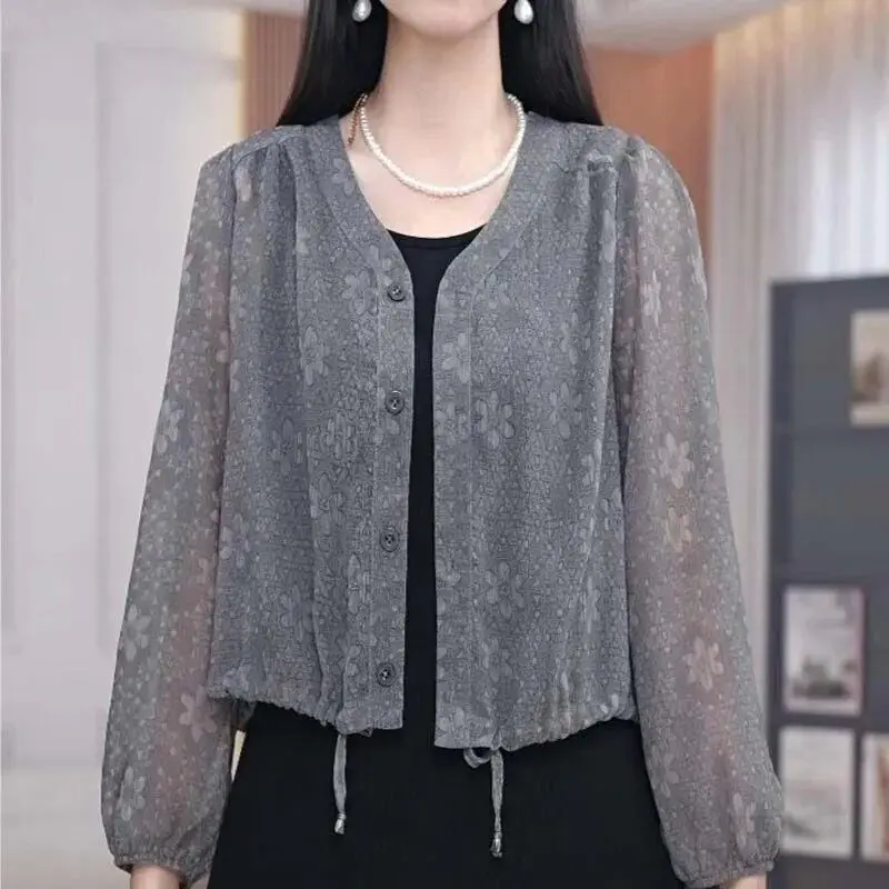 Áo Sơ Mi Nữ Chống Nắng, Mỏng, Dài Tay, Áo Khoác Dễ Phối Đồ