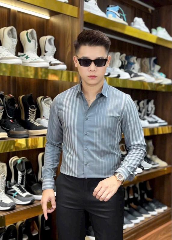 Product Introduction of Sơ Mi Kẻ Sọc Dài Tay Nam Cao Cấp Sang Trọng D06 19
