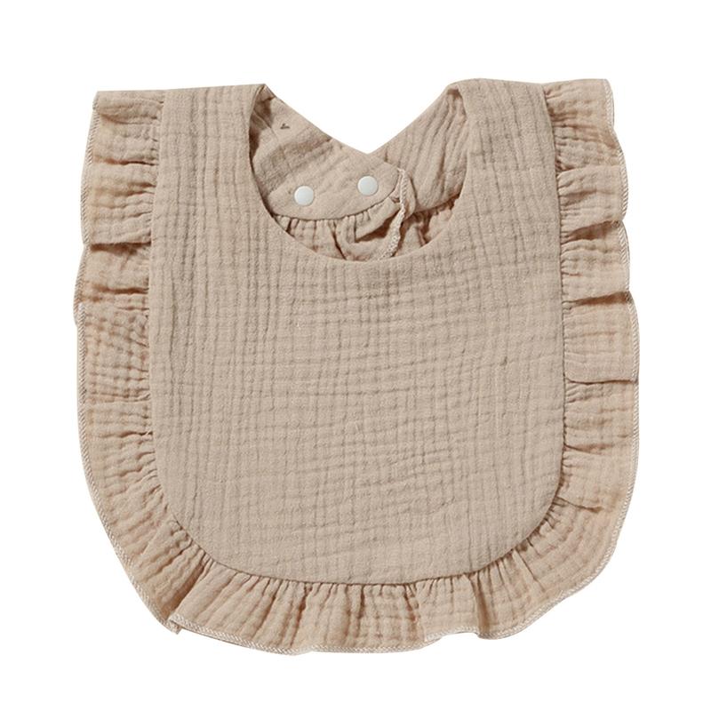 Baby Bib for Boy Girl Breathable Cotton Drooling Bib Burp Cloth with 2-Stage Snap Button Infant Teething Feeding Bandana 6