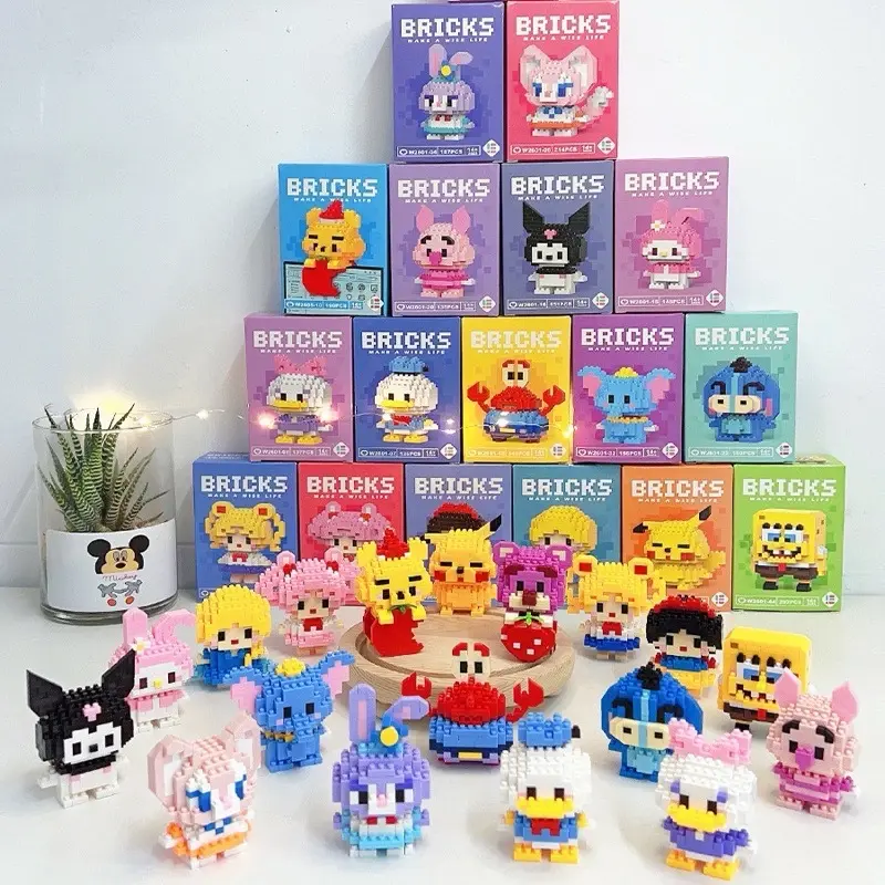 Nano Block Model DIY Karakter Balok Susun Edukasi Anak Bricks Mini Blok Hadiah Mainan Plastik Toys 1