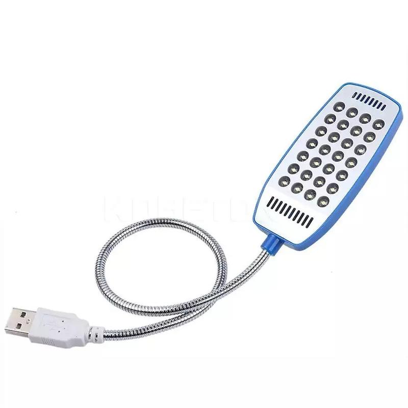 Đèn học cổng USB siêu sáng, đèn led 28 bóng, ánh sáng trắng rõ, tiện lợi, thân kim loại mềm uốn cong tuỳ thích, nhiều màu giao ngẫu nhiên