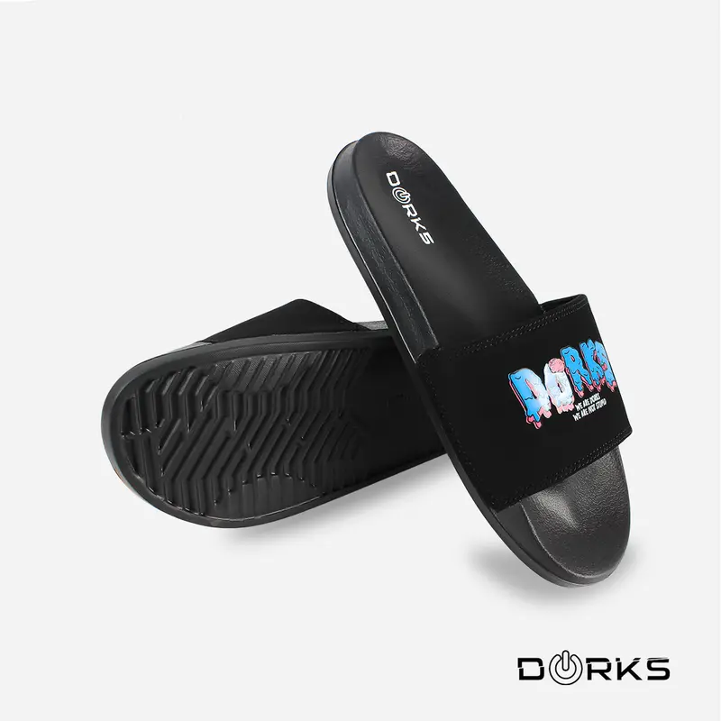 Dorks Sandal Slide Blue Set - Sandal Slop Casual Pria Wanita Original 2