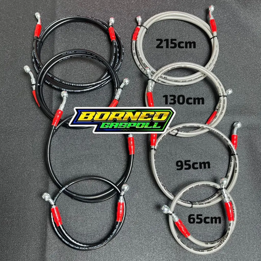RG Selang Rem Depan Variasi Panjang 215Cm 130Cm 90Cm 60Cm Universal