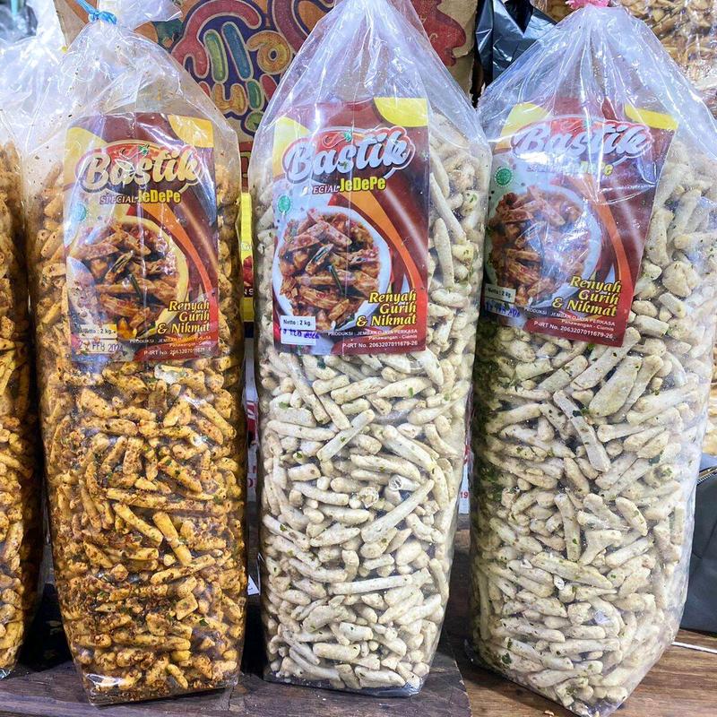 Basreng 1 ball isi 2 kg pedas dan asin gurih daun jeruk viral jedepe 0