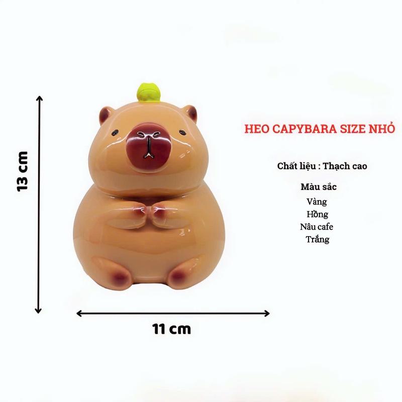  Heo đất Capybara heo đất tiết kiệm tiền cute lỗ tròn cute dễ thương capybara có núm tiết kiệm heo đất   tiết kiệm tiền heo đất 