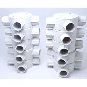 Paket 10 pcs T-dus putih / rumah sambungan Kabel