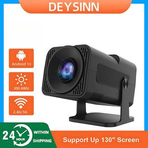 Projektor Mudah Alih, Saiz Mini (320), Sistem Operasi Android 13, Cip pemprosesan t950s, Kesambungan WiFi, Resolusi 160ANSI, Paparan Warna BT5.21280 * 720P180 °, Putaran 180 °, Sesuai untuk Teater Rumah, Menyokong Filem 4K Audio Amplifier