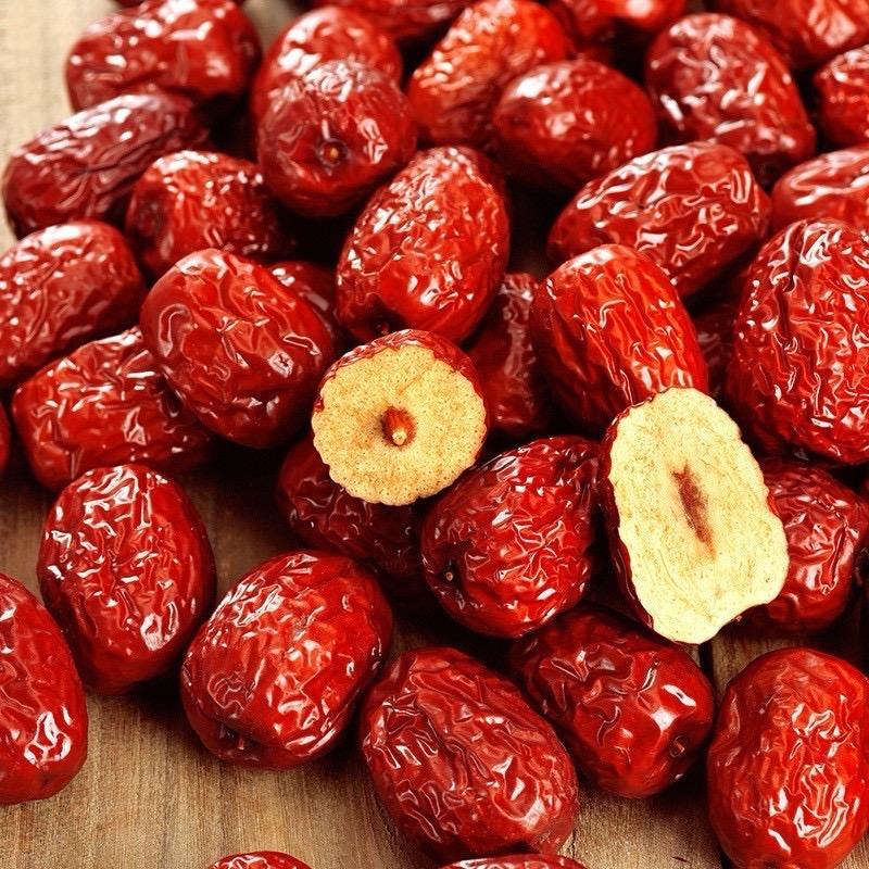 Combo 2 kg táo Nhược Khương size 16-18qua/lang chín khô tự nhiên trên cây . Dẻo, ngọt, thơm , thịt vàng , hạt nhỏ yen sao sơntraquả sấygiòn khô bò mẹ liệu 1