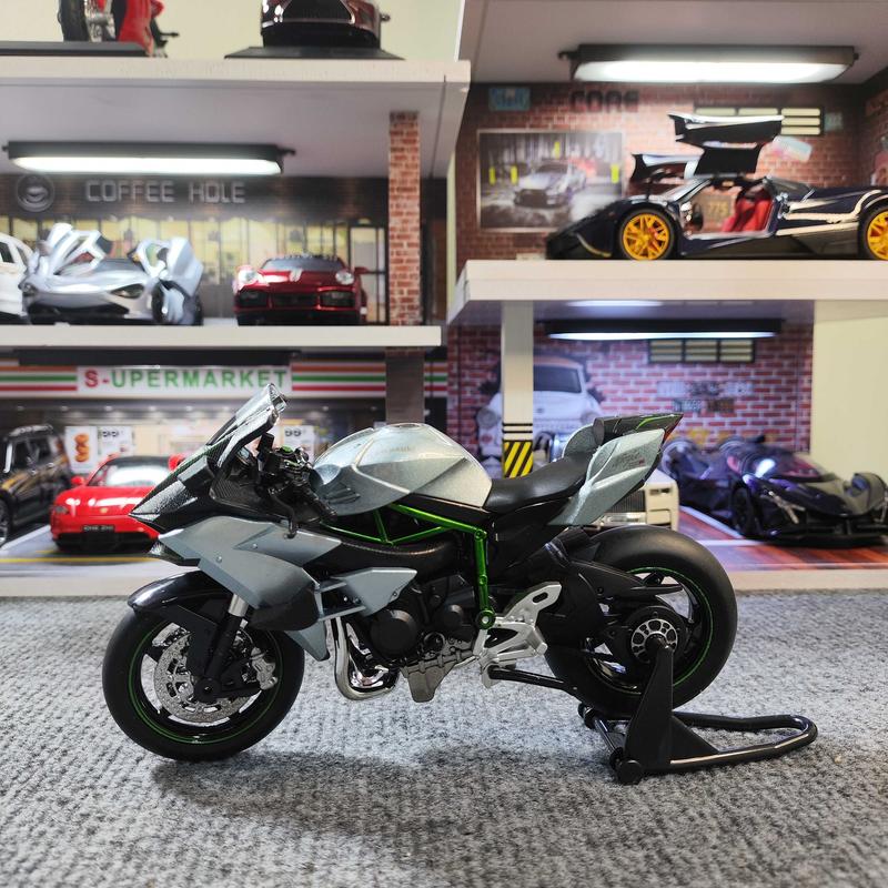 Mô hình xe kim loại Kawasaki Ninja H2R tỉ lệ 1:12 7