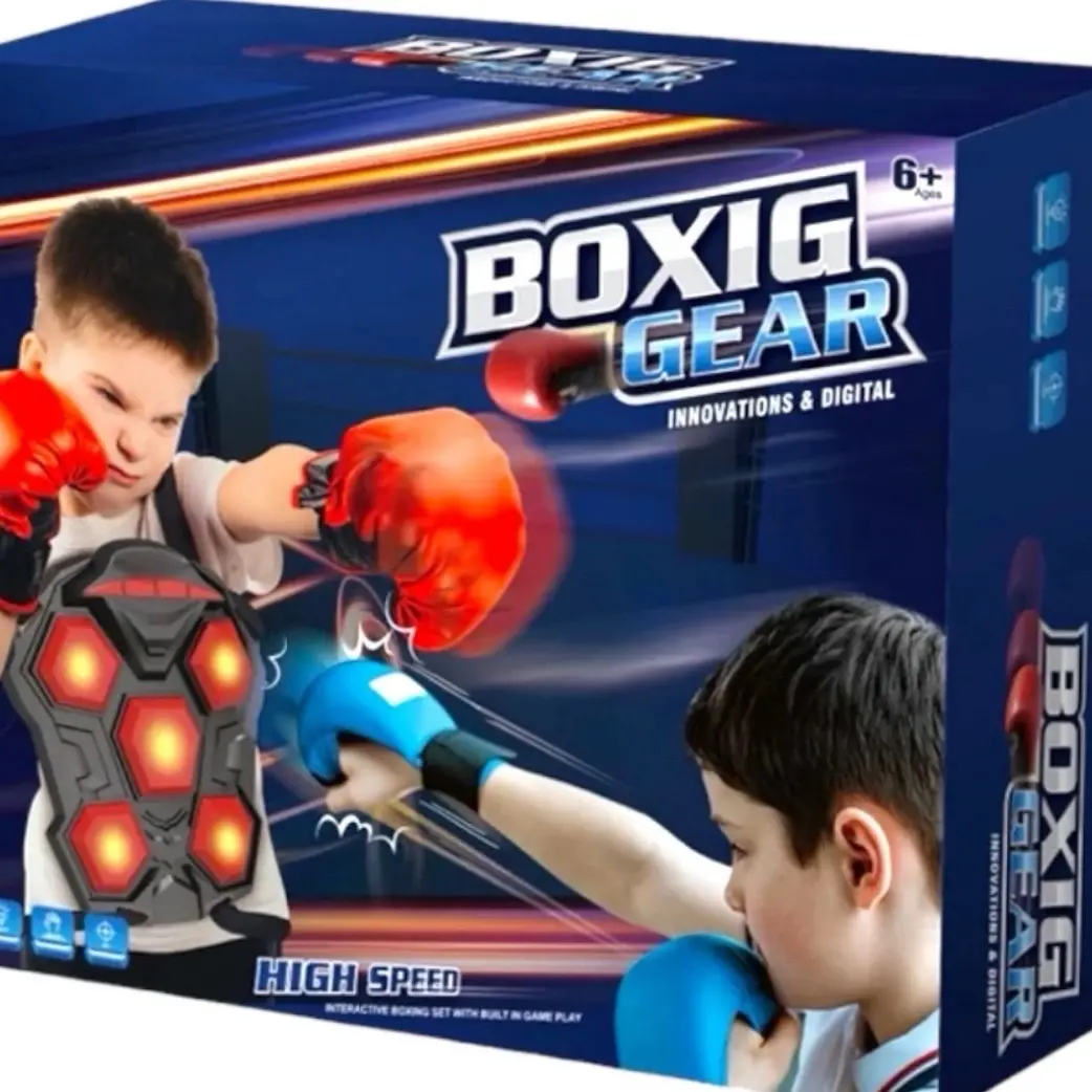 Máy Tập Đấm Bốc Treo Tường - Phát Nhạc Trực Tiếp - Sóng Động - Đèn Định Hướng Vị Trí Đấm Ngẫu Nhiên