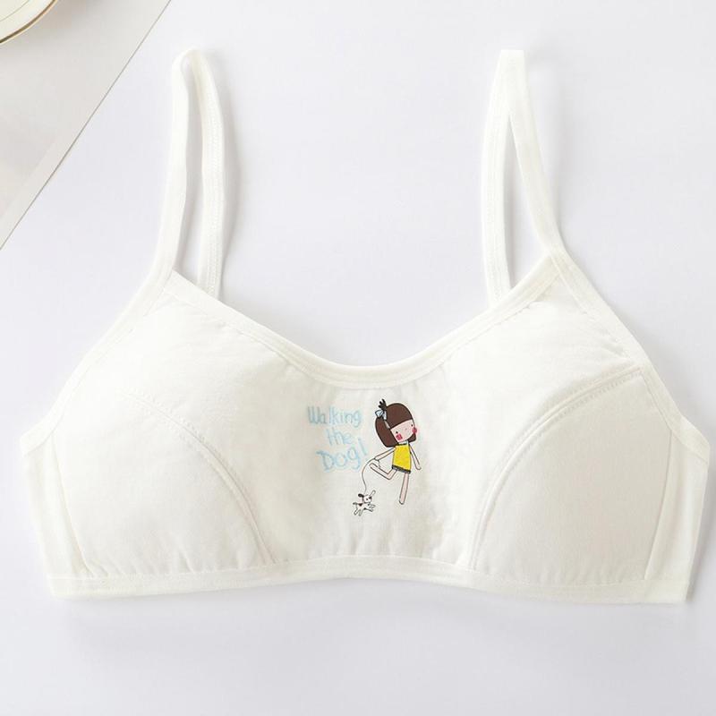 Áo Ngực Không Dây, Chất Liệu Cotton Nguyên Chất, Thiết Kế Dễ Thương, Loại Áo Vest, Thích Hợp Cho Thời Thanh Xuân, Áo Ống Ngực, Áo Ngực Đồng Phục, Dành Cho Bé Gái, Học Sinh, Thanh Thiếu Niên Và Trẻ Em, Áo Ngực, Không Dây 5