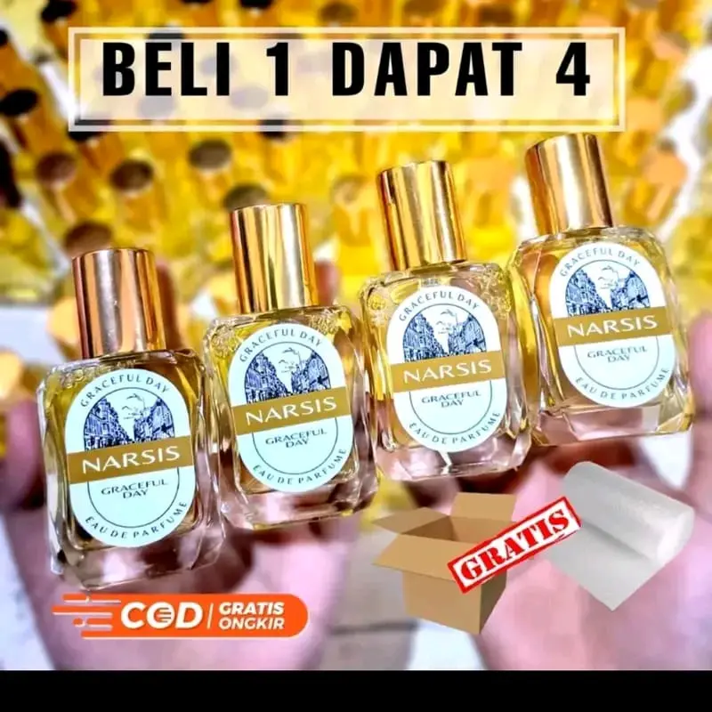 PROMO HEMAT BELI 1 DAPAT 4 PARFUN NARSIS 30ML WANGI DAN TAHAN LAMA Perfume