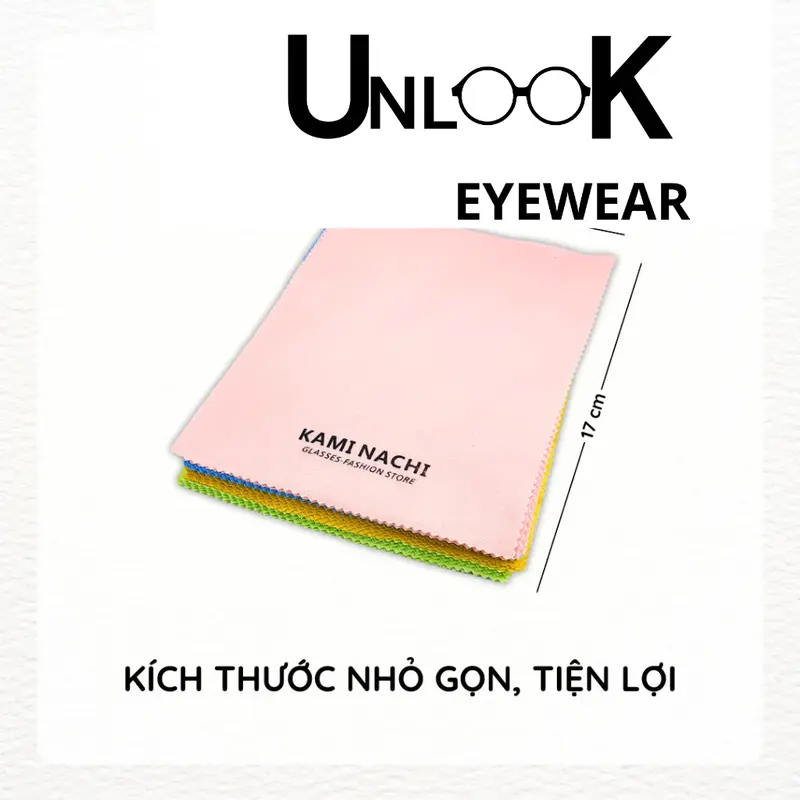 Khăn lau kính đa năng chuyên dụng UNLOOK EYEWEAR loại 1 - Lau mắt kính cận, mặt kính điện thoại 2